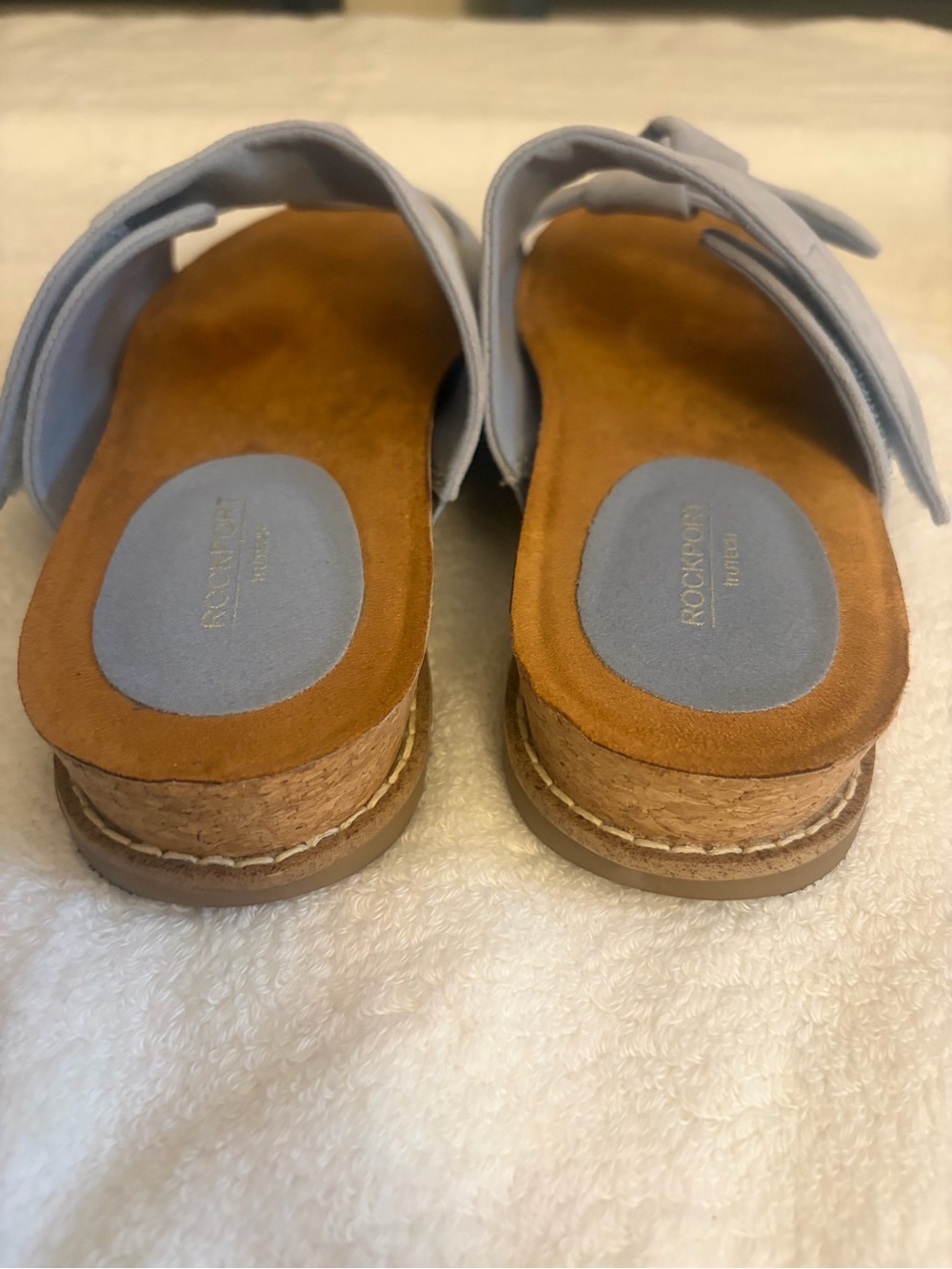 Rockport Zova Slip-On Sandals Women’s Size 8M Leather New in Box - Picture 7 of 11
